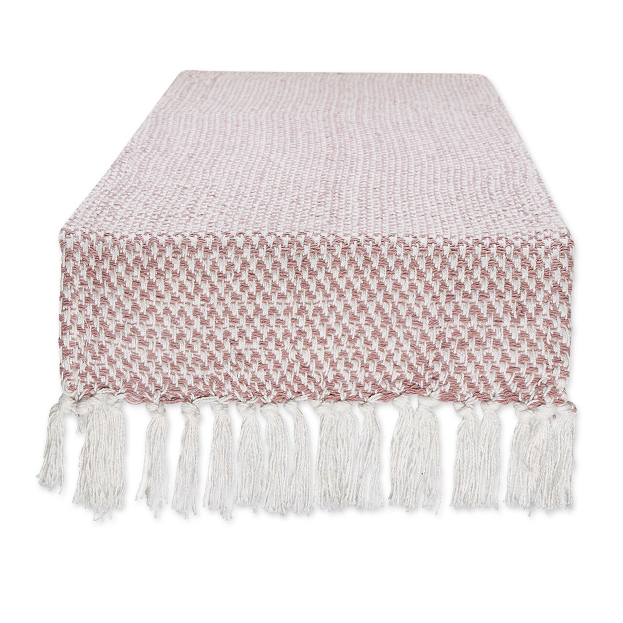 DII PE-Coated Cotton Polyester Laundry Bin Lattice Aqua Rectangle Large 10.5x17.5x10.5 (Set of 2)